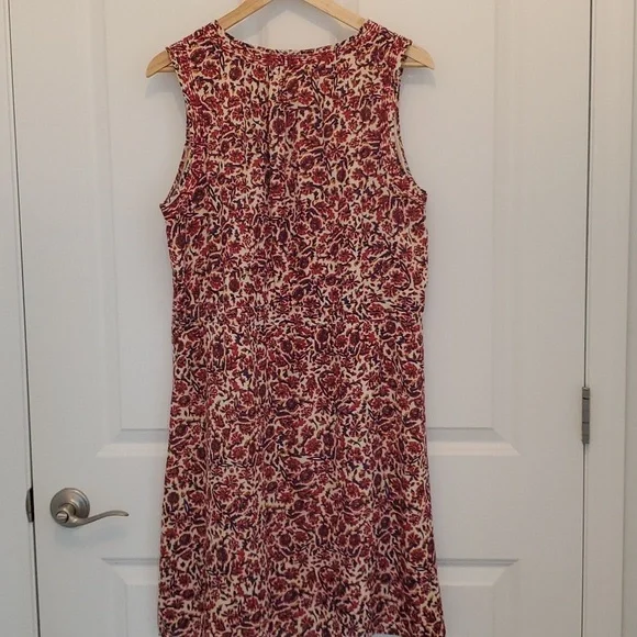 Lucky Brand, Floral Print With Drawstring Waist Dress, Size L, - Picture 6 of 11